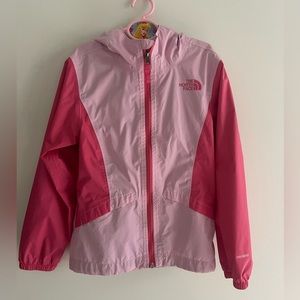 Girls North Face lightweight rain jacket